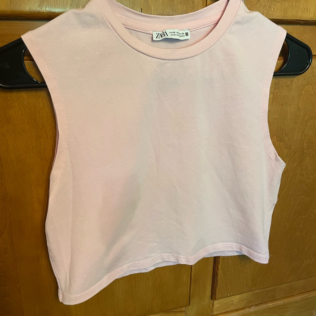 Zara Crop Top Medium Pink